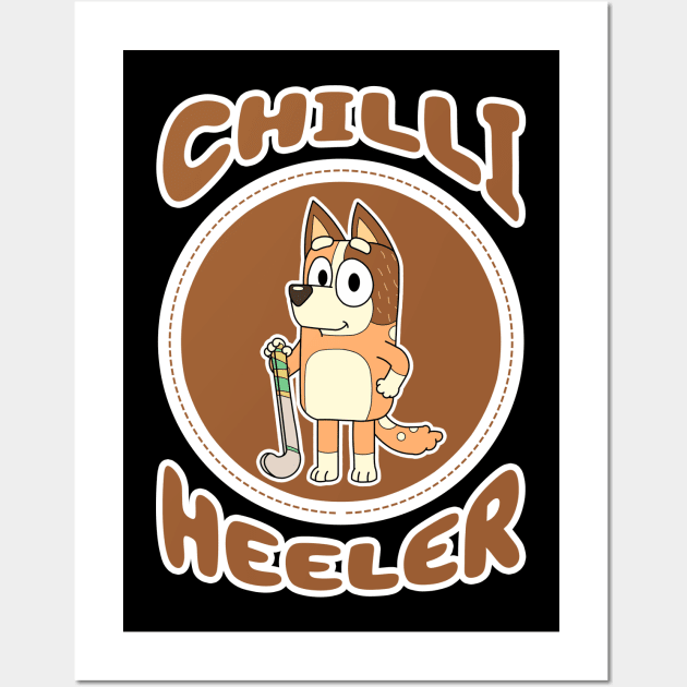 Chilli Heeler III Wall Art by Gunung Sambojorka